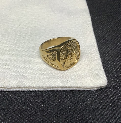 Vintage style masonic ring - vintage,