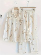 Womens Cozy Daisy Print Pyjama