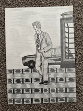 A4 Pencil Art Hand Drawn