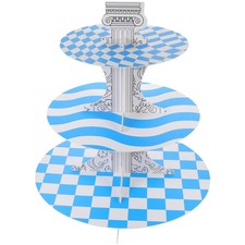  Checked Pattern Cupcake Rack Cupcake Disposable Stand Dessert Cupcake Display