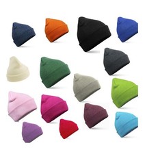 50 x Beanie Hat Men's Women's Kids Soft Cuffed Turn Up Slouch Bulk Buy Job Lot