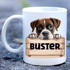 Personalised Boxer Dog Mug