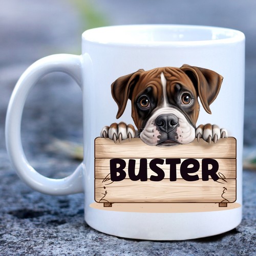 Personalised boxer dog - personalised,