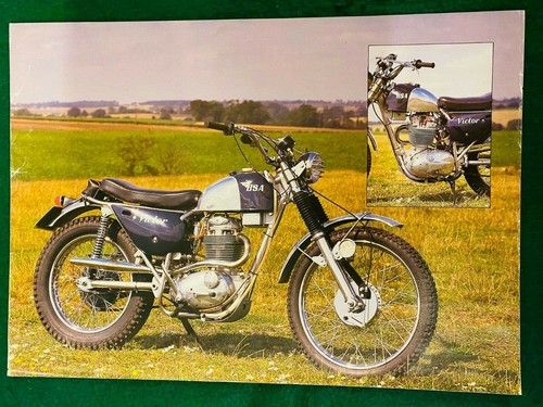 Bsa victor scrambler poster - bsa,