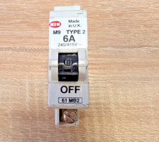 MEM 61MB2 MCB Type B 6 Amp M9