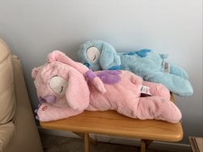 VTG Disney Primark Cuddleez Angel & Stitch Sleeping Light Up Soft Plush