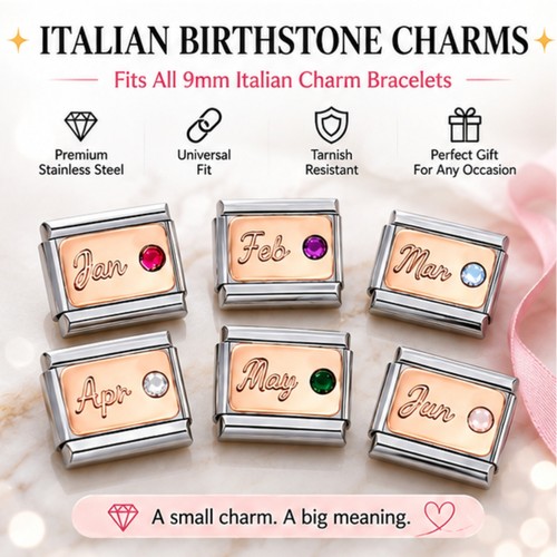 Italian charms bracelet - charms,