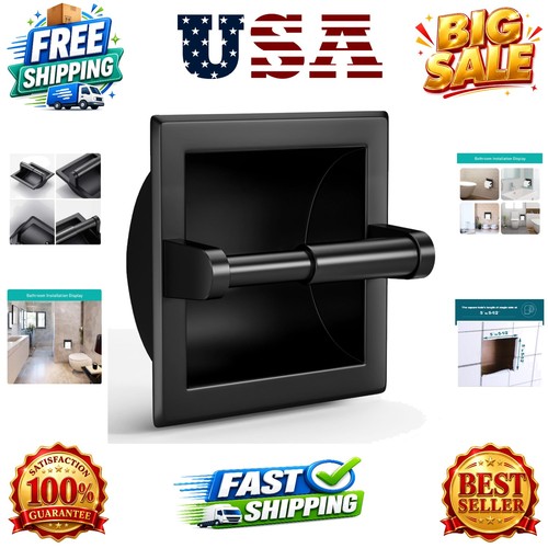 Matte black recessed toilet - matte,