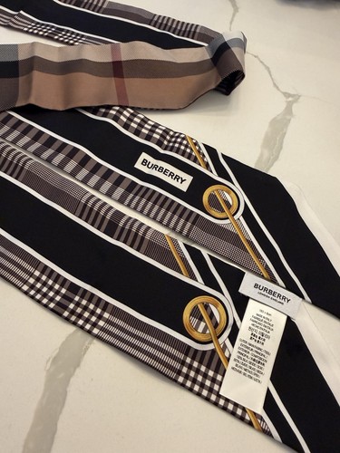 Burberry silk twilly skinny - silk,