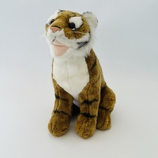 Soft Toy Cuddly Plush Sitting Tiger Stuffed Animal Plushie USED 12.5”