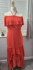 Wallis Red Lined Maxi Dress
