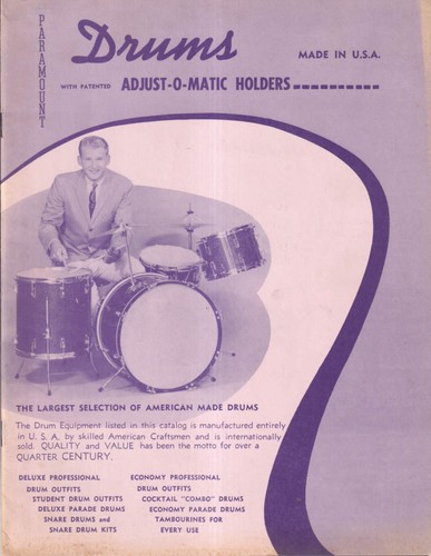 Paramount drums catalog 1963 - paramount,