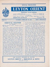 Leyton Orient v Brighton