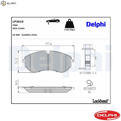 Brake pad set disc - brake,