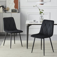 Dining chairs set velvet - chairs,