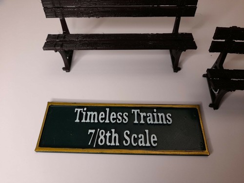 Gwr bench ends unpainted - gwr,