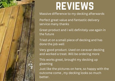 Wooden Decking Cleaner Removes Algae Mould Mildew Stains - Makes 5L Fast Acting