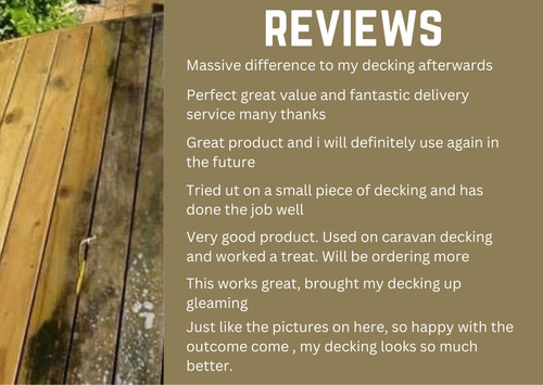 Wooden decking cleaner removes - wooden,