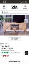 TV Cabinet Solid Oak