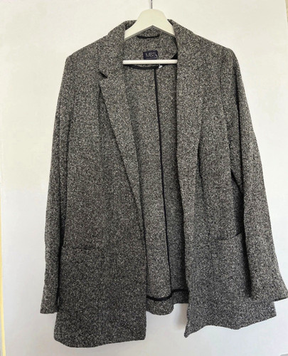 Collection grey tweed open - m&s,