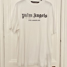 Palm Angels Mens White T-Shirt