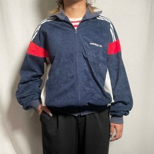70s adidas velour jersey track