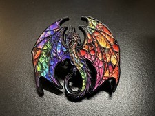 Dragon enamel pin badge - dragon,