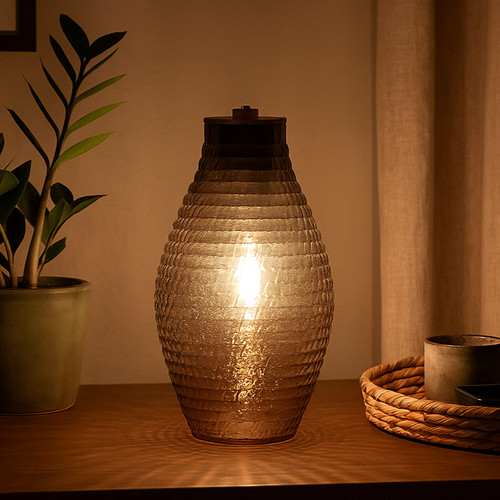 Barrel lamp brown - barrel,