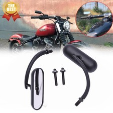 Black Oval Motorcycle Rearview