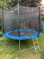 Trampoline 10ft with enclosure, spring cover and ladder