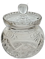 Vintage crystal glass hand cut