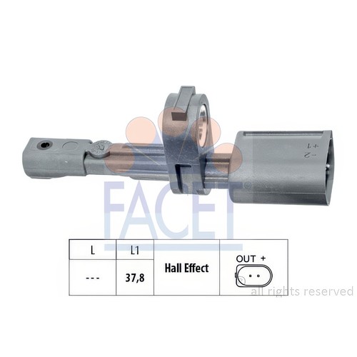 Facet 0134 abs sensor rear - 21.0134,