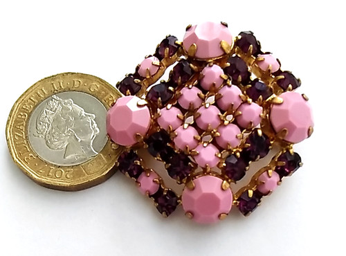 Beautiful vintage brooch gold - vintage,