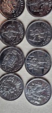 22 Teenage Mutant Ninja Turtles coins/tokens. Fair to good condition.