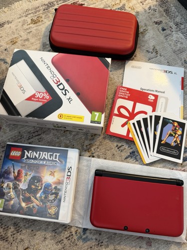 Red nintendo 3ds boxed - nintendo, xl
