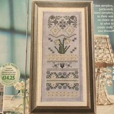 Winter snowdrop sampler Christmas Cross Stitch Chart