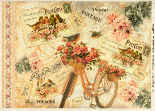 Vintage voyage bicycle rice - voyage,