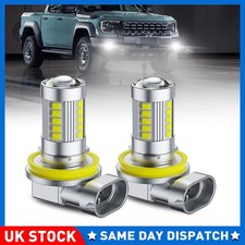 2X AUXITO White LED Fog Light