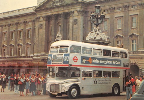 Old bus postcard routemaster - old,
