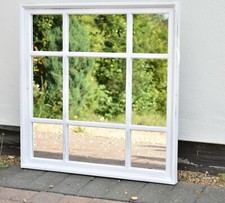 RUSTIC LOOK WHITE WINDOW  WALL