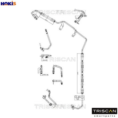 Hydraulic hose steering 8516 - hydraulic,