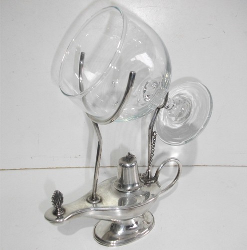 Silver plated aladdin genie - silver,