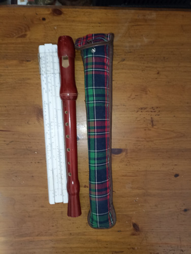 Wooden soprano recorder - wooden, with
