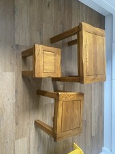 Oak wood nesting tables - wood,