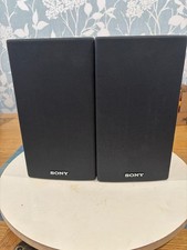Sony Speaker System 8 Ohms 15W Pair Bookshelf Audio Black 15 Watt A15HA