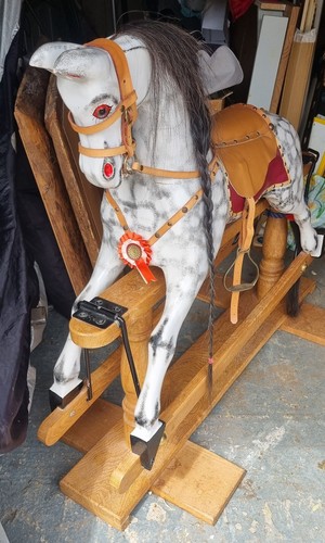 Large handmade wooden rocking - handmade,