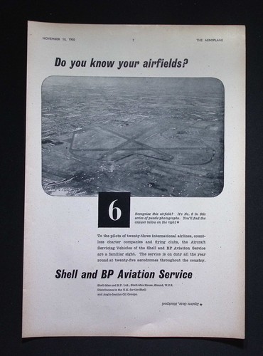 Original 1950 advert shell and - shell,