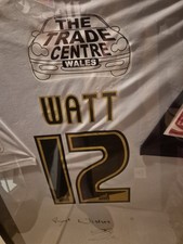 Match Worn Swansea City Home Shirt  12 Steven Watt