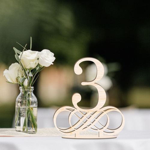 Wooden wedding table numbers - table,