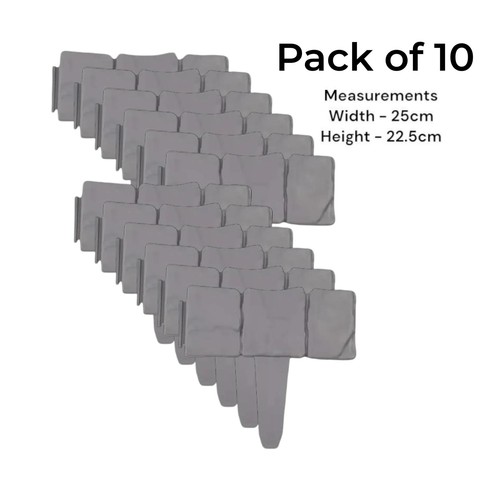 Pack grey cobbled stone - grey,
